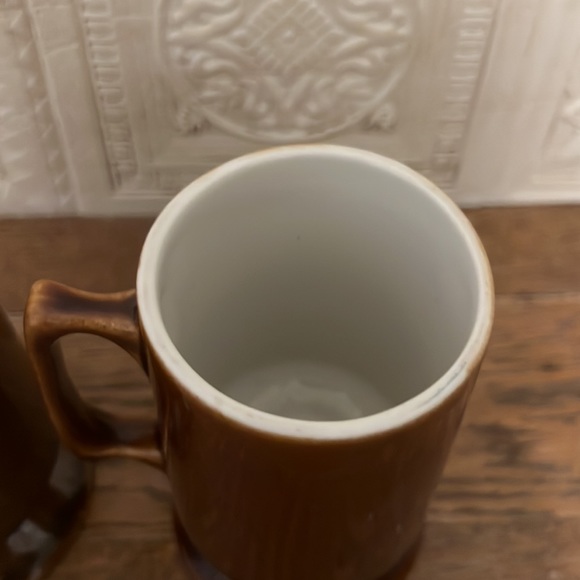 Vintage Hall Mugs Chocolate Brown Irish Coffee. Set of 2 - Picture 5 of 10